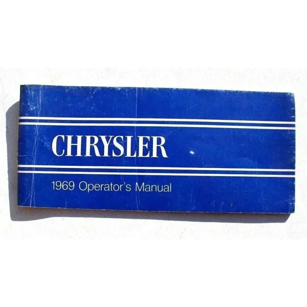Vtg 1969 Chrysler Owners Manual User Guide Reference Operator Book Fuses Fluids